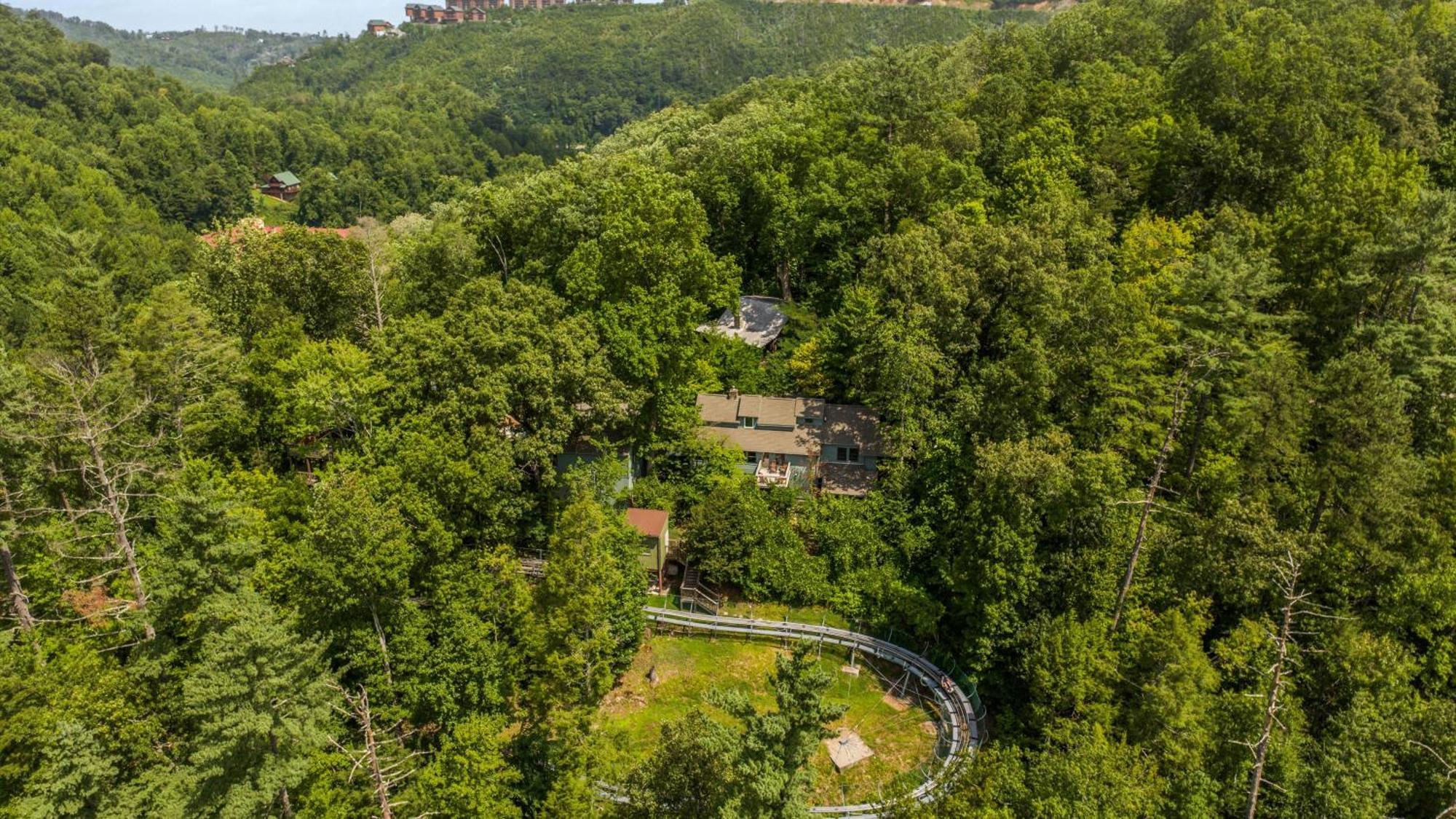 Whiskey Ridge Lodge, A Restored 1940S Gem, 2 Mins From Downtown, Breathtaking City Views, Custom Game Room, And Spacious Elegance 蓋特林堡 外观 照片